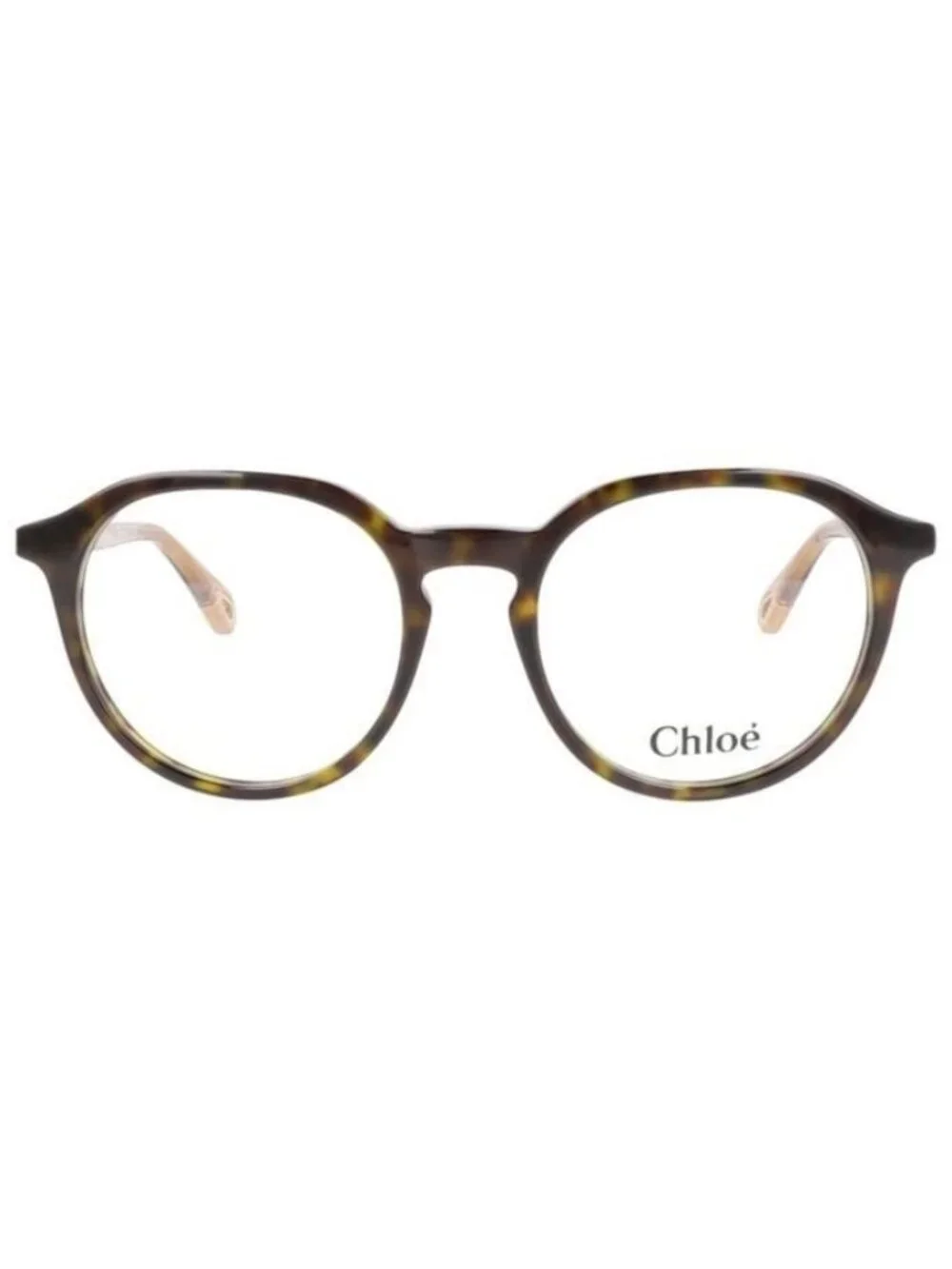 New Chloé Womens Round/Oval Havana Brown Transparent Fashion Designer Eyeglasses